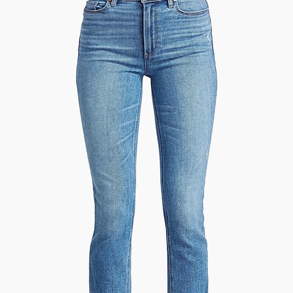 PAIGE Cindy High-Rise Distress Ankle Jeans - Picture 1 of 10